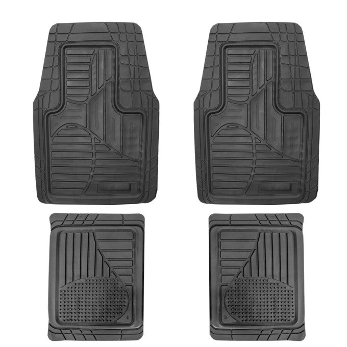 Covorase auto universale ajustabile groase și aderente Carguard – 72 x 47 cm / 71 x 43,5 cm PVC – negru