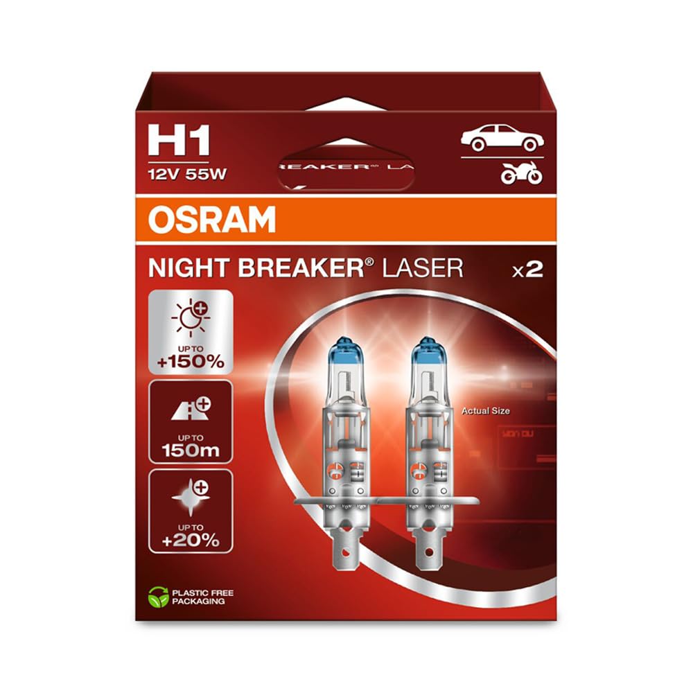 Osram Night Breaker Silver +100%, H1 12V/55W