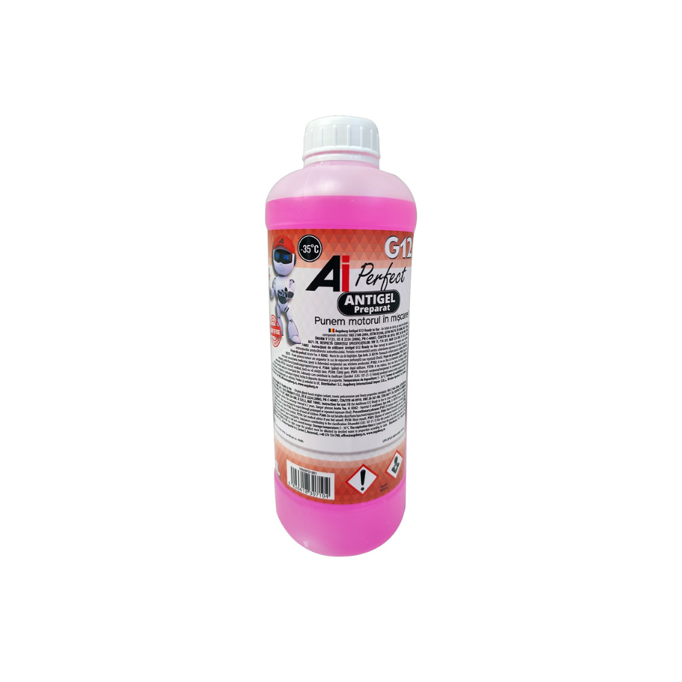 Antigel concentrat AI Perfect G12++, 1 litru Rosu, Roz