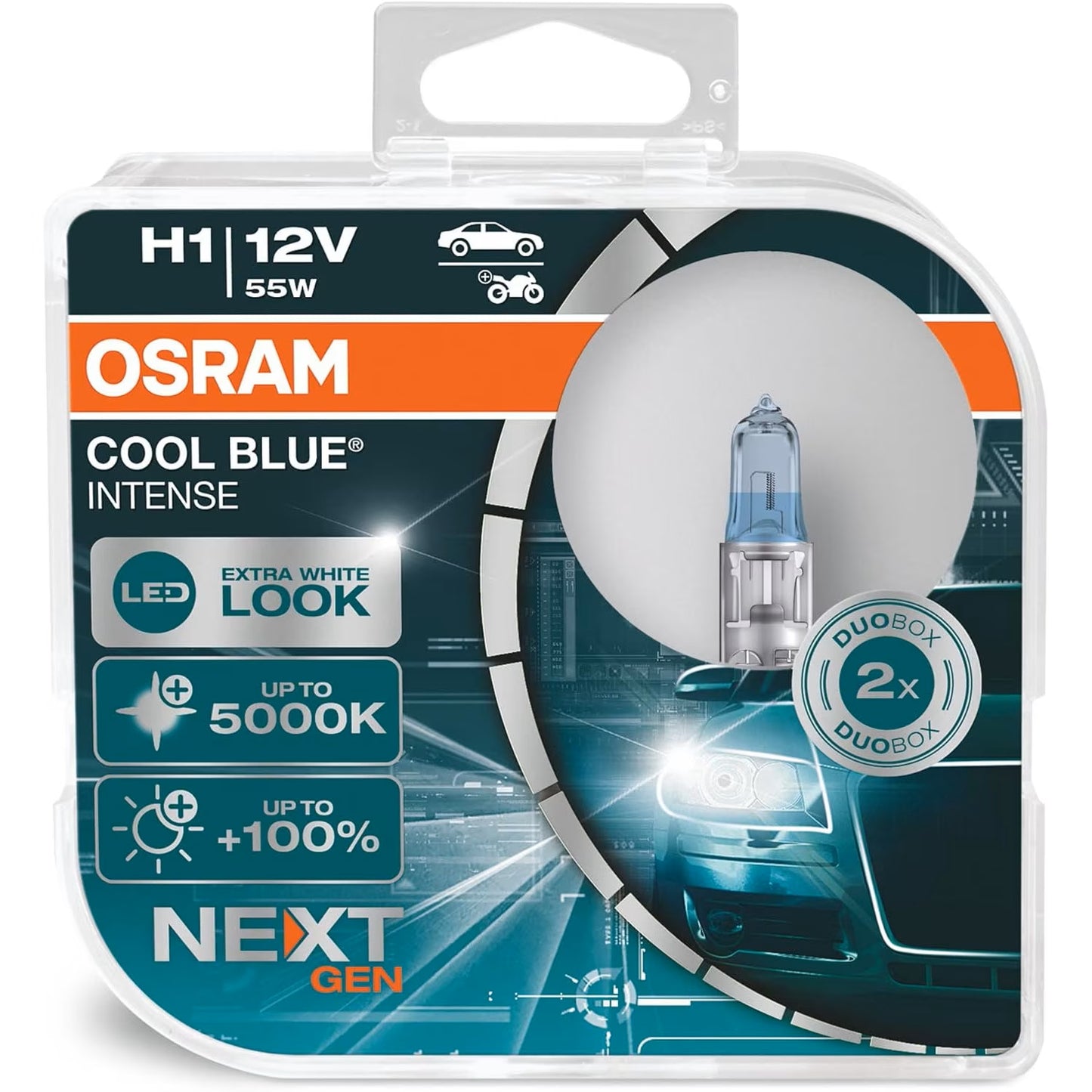 Bec H1 Osram Cool Blue Hyper, 12V