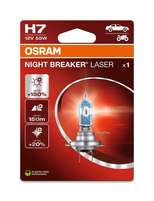 Osram H7 12V 55W Night Breaker Laser Next Gen +150% lumina